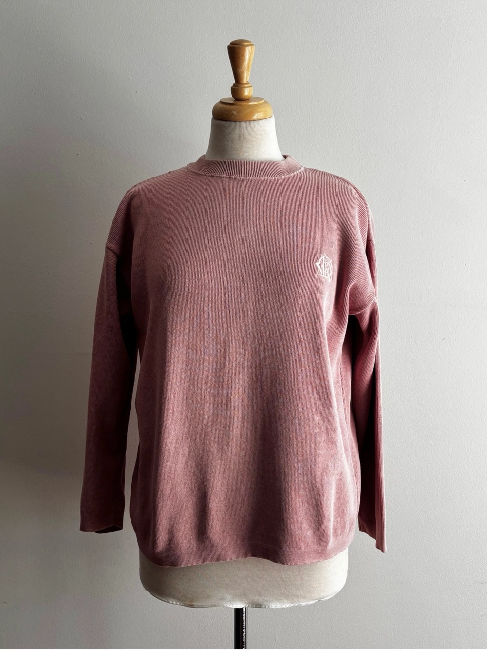 Vintage 1990s CALVIN KLEIN Sport Pink 100% Cotton Sweater / S